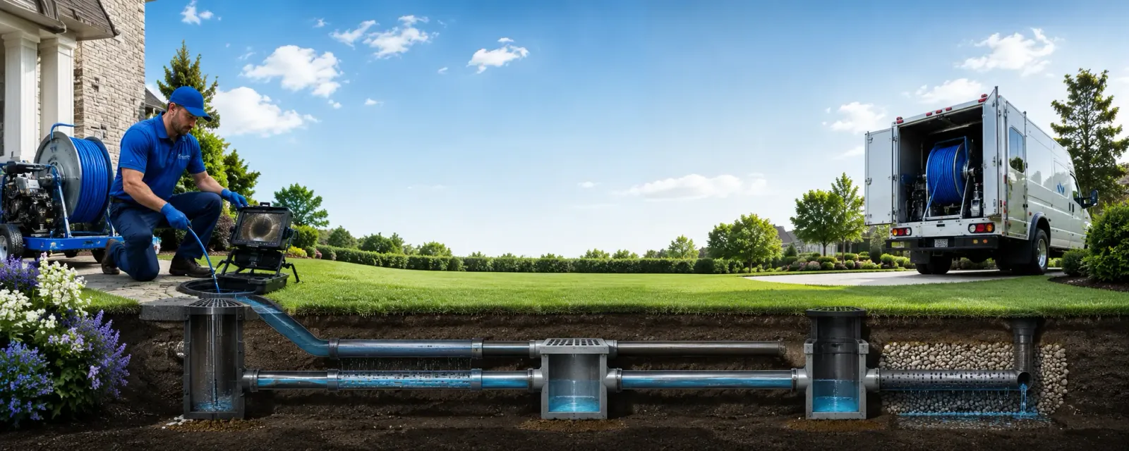 Outdoor drain cleaning information for Aurora, OH